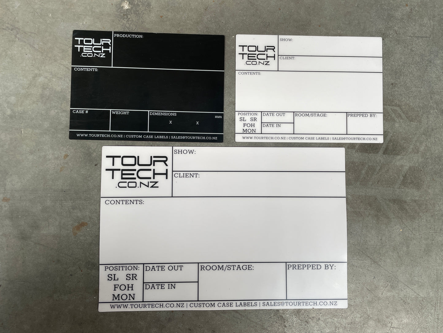 Road Case Labels